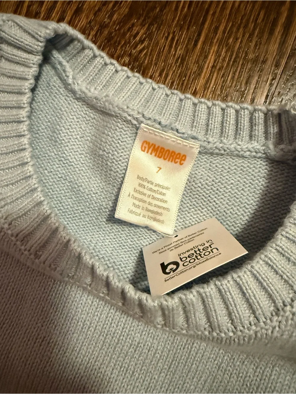 Gymboree Light Blue and White Knit Polar Bear Dress